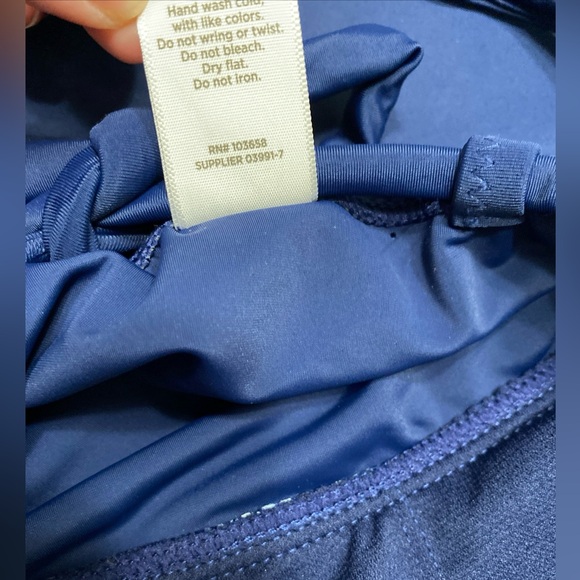 Peyton and Parker Womens Small Navy Tankini Swim Top Adjustable Straps NWT - Picture 7 of 8